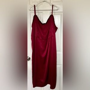 NWT gorgeous wine colored dress size 18